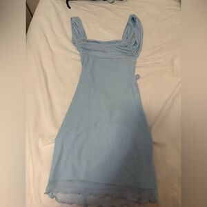 Beginning Boutique Light Blue Mini Dress